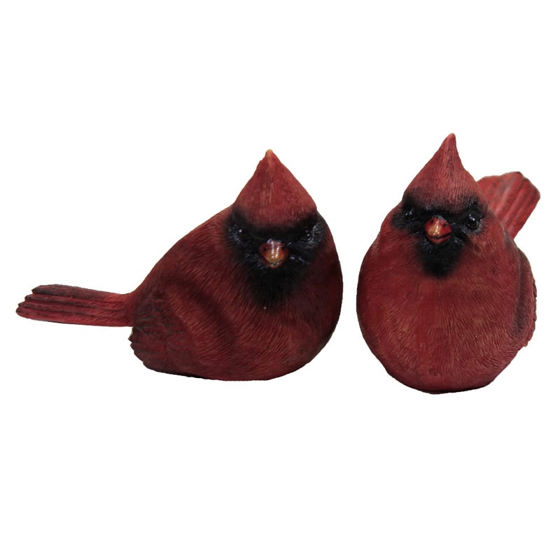 Transpac Set of 4 Small Resin CARDINAL Figurines #U2813 - Image 3